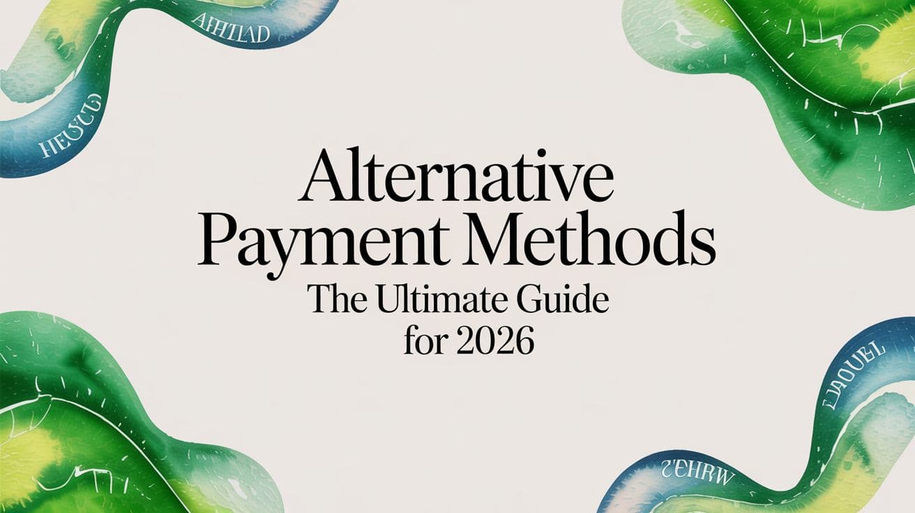Alternative Payment Methods The Ultimate Guide for 2026