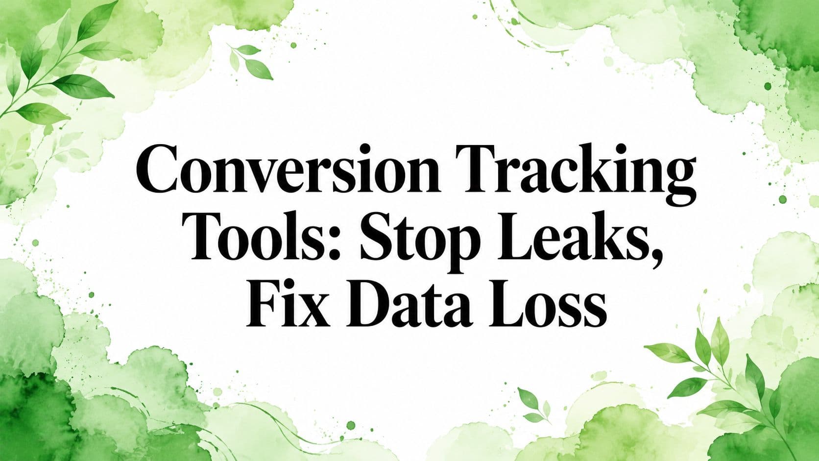 Conversion Tracking Tools: Stop Leaks, Fix Data Loss