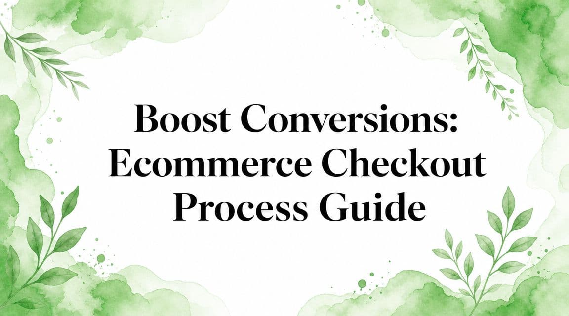 Boost Conversions: Ecommerce Checkout Process Guide