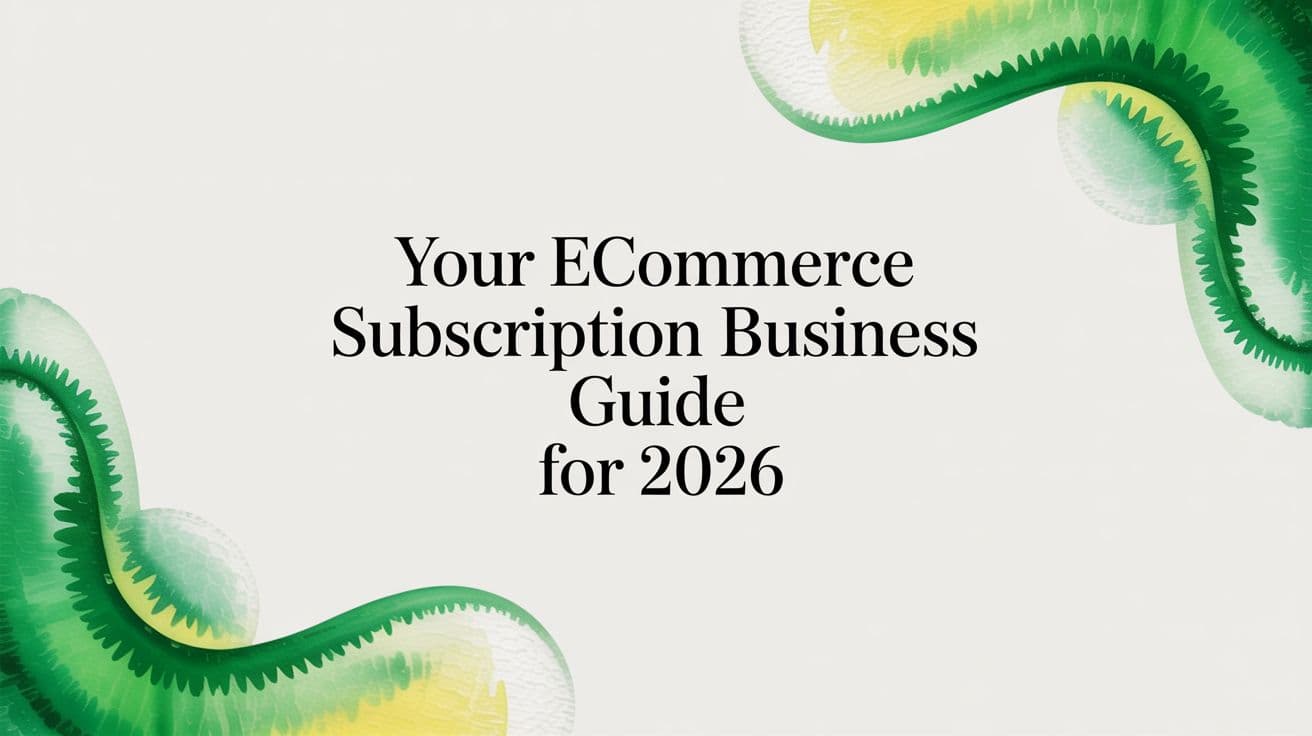 Your Ecommerce Subscription Business Guide for 2026