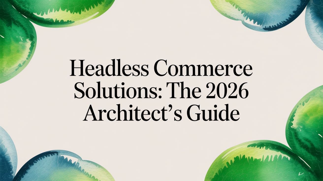 Headless Commerce Solutions: The 2026 Architect's Guide