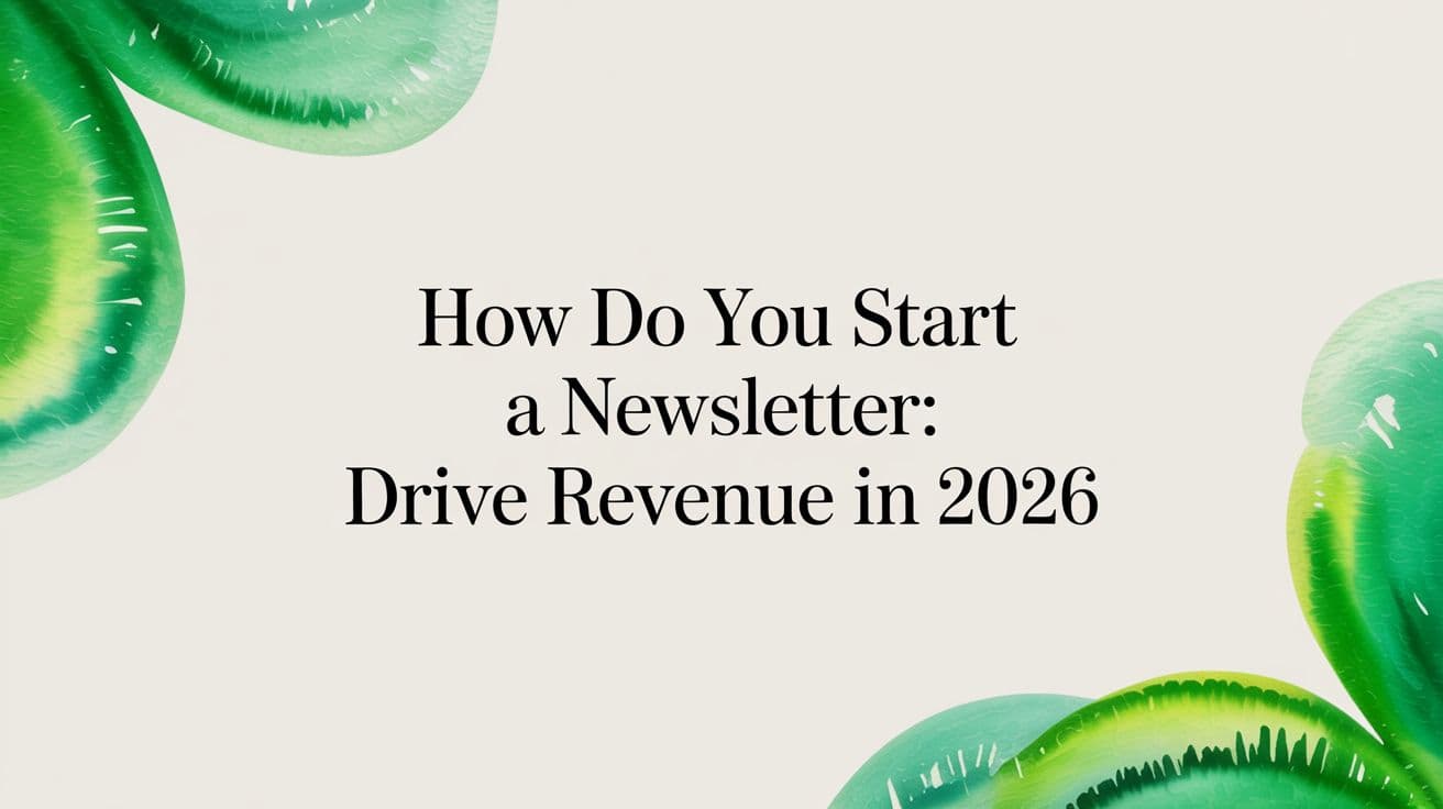 How Do You Start a Newsletter: Drive Revenue in 2026