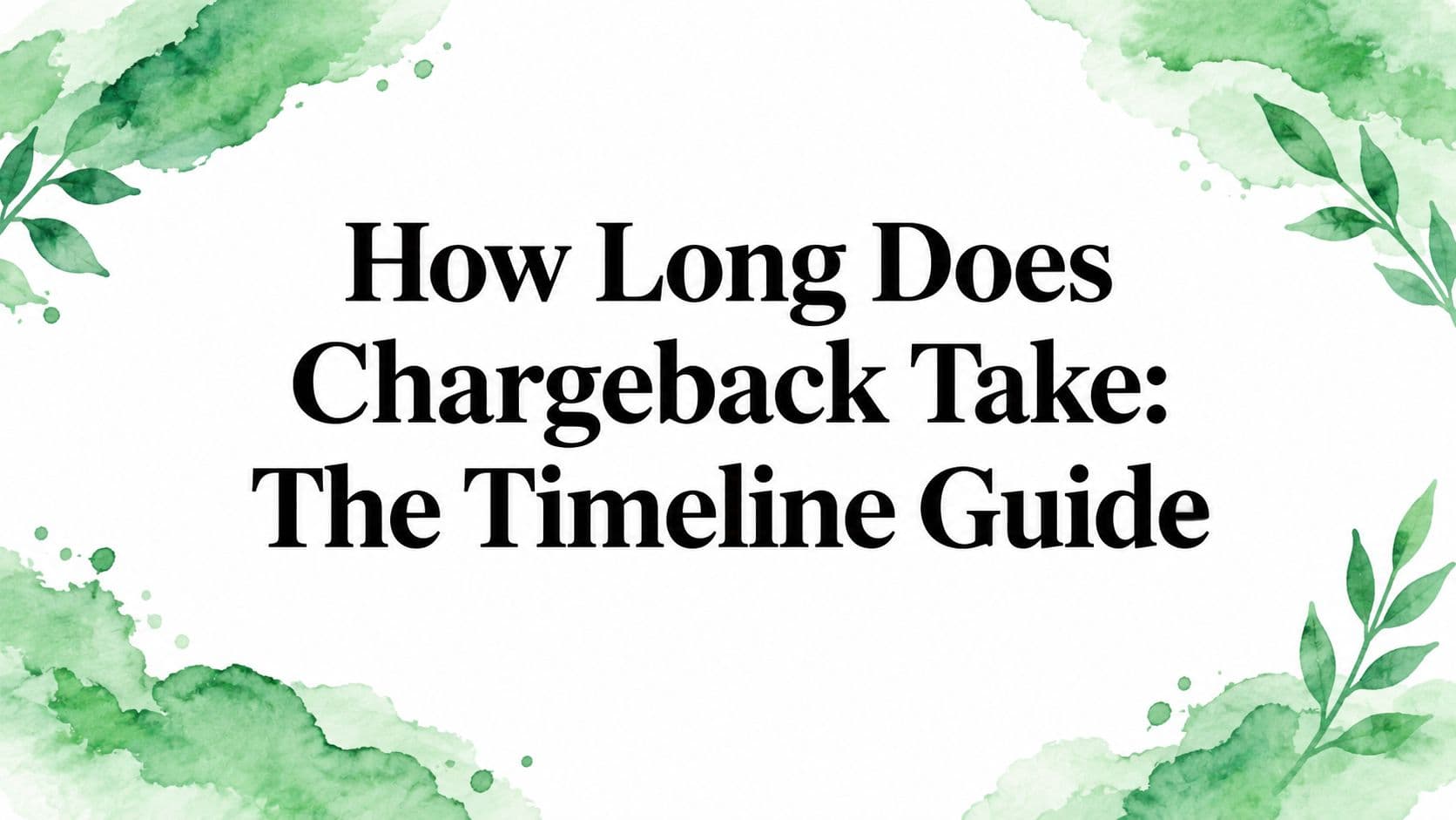 How Long Does Chargeback Take: The Timeline Guide