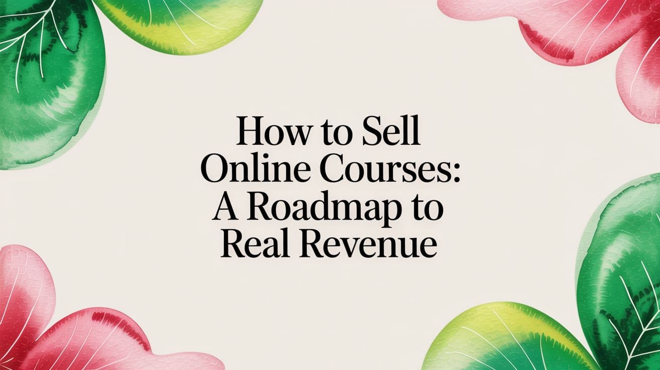 How to Sell Online Courses: A Roadmap to Real Revenue