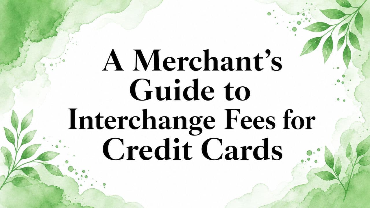 A Merchant's Guide to Interchange Fees for Credit Cards