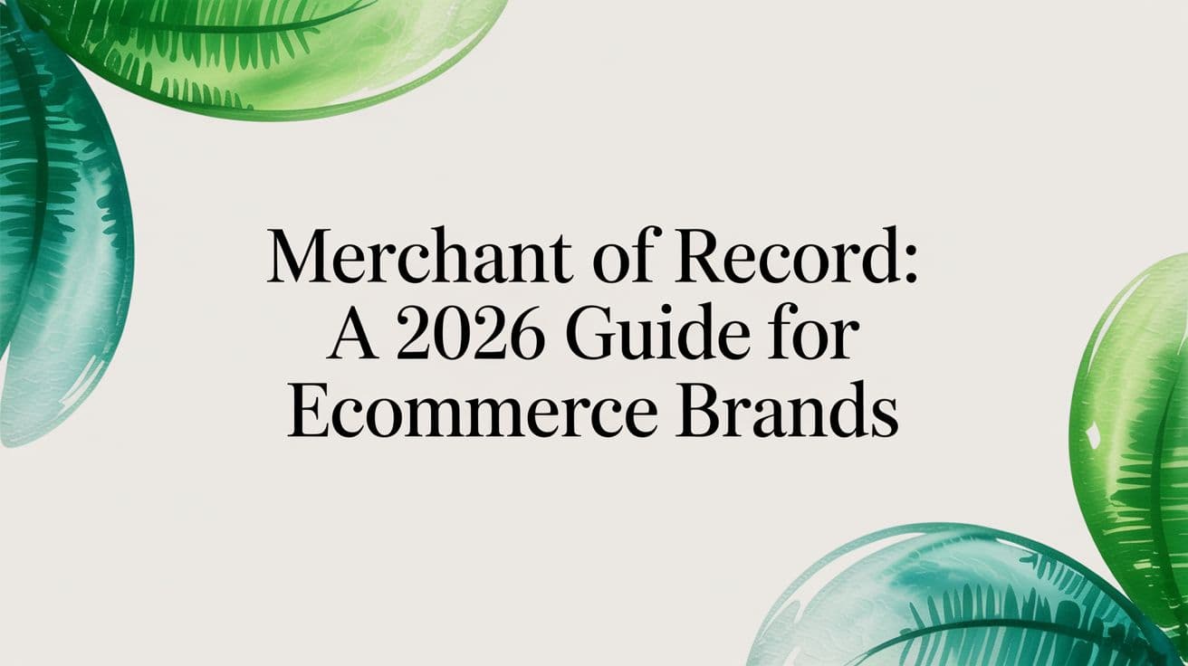 Merchant of Record: A 2026 Guide for Ecommerce Brands