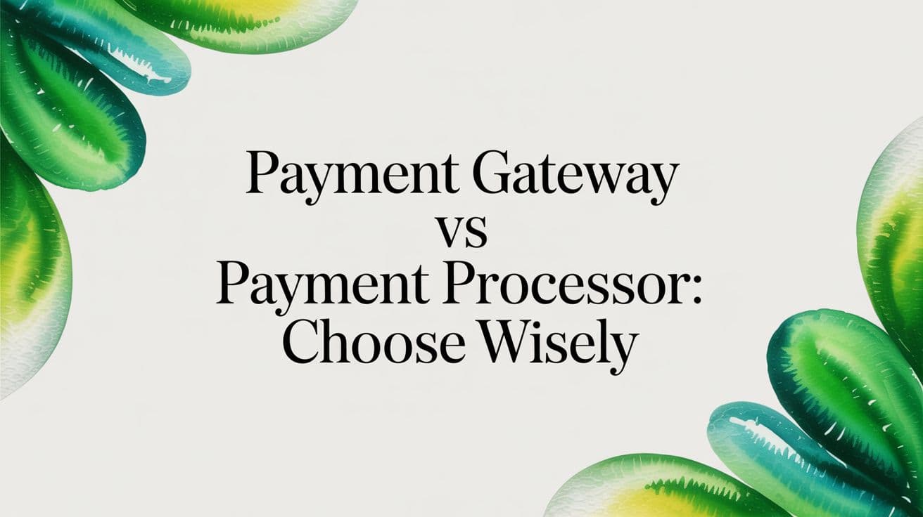 Payment Gateway vs Payment Processor: Choose Wisely