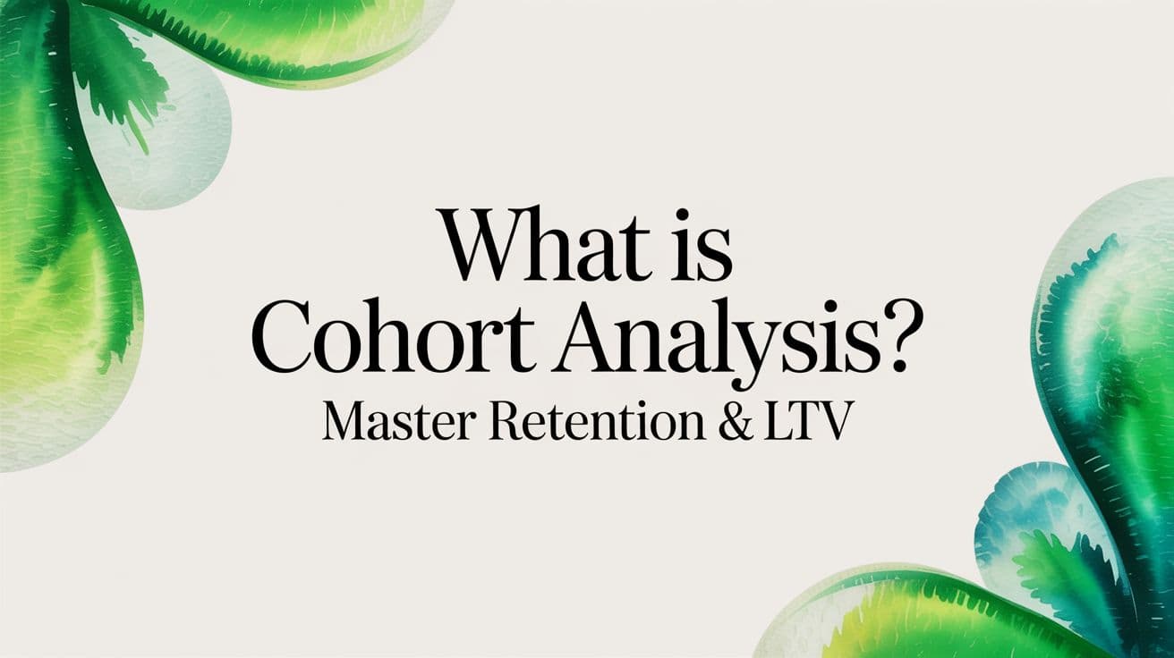 What Is Cohort Analysis? Master Retention & LTV
