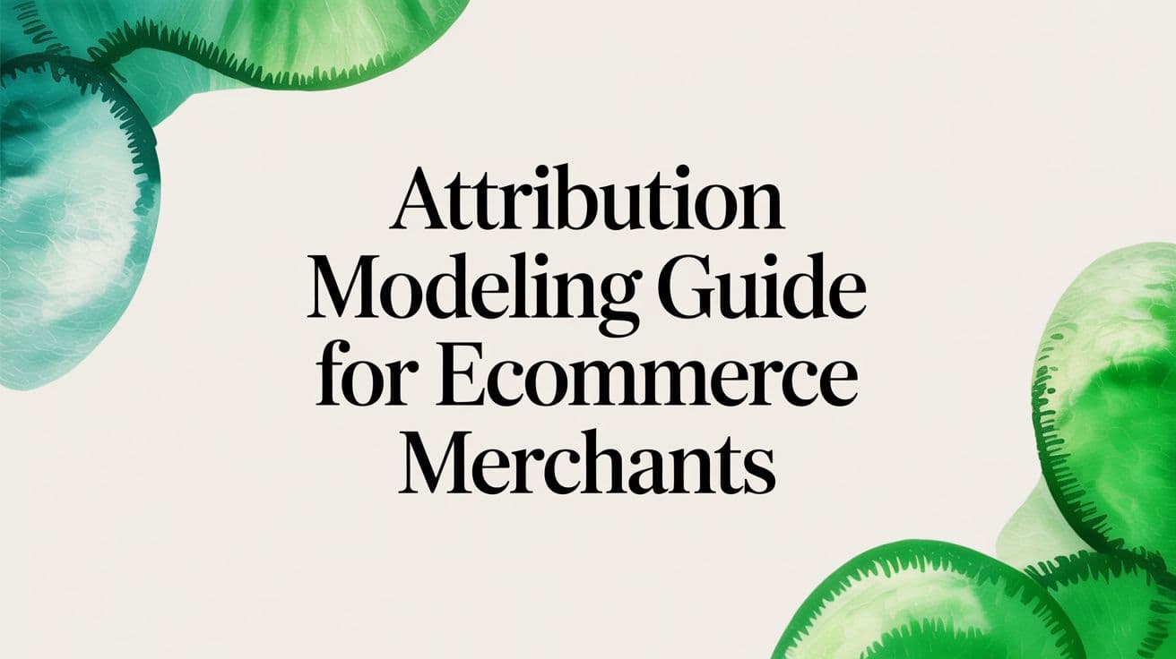 Attribution Modeling Guide for Ecommerce Merchants