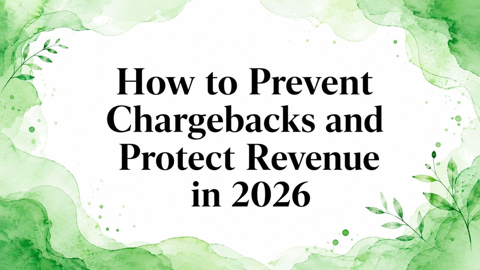 How to Prevent Chargebacks and Protect Revenue in 2026
