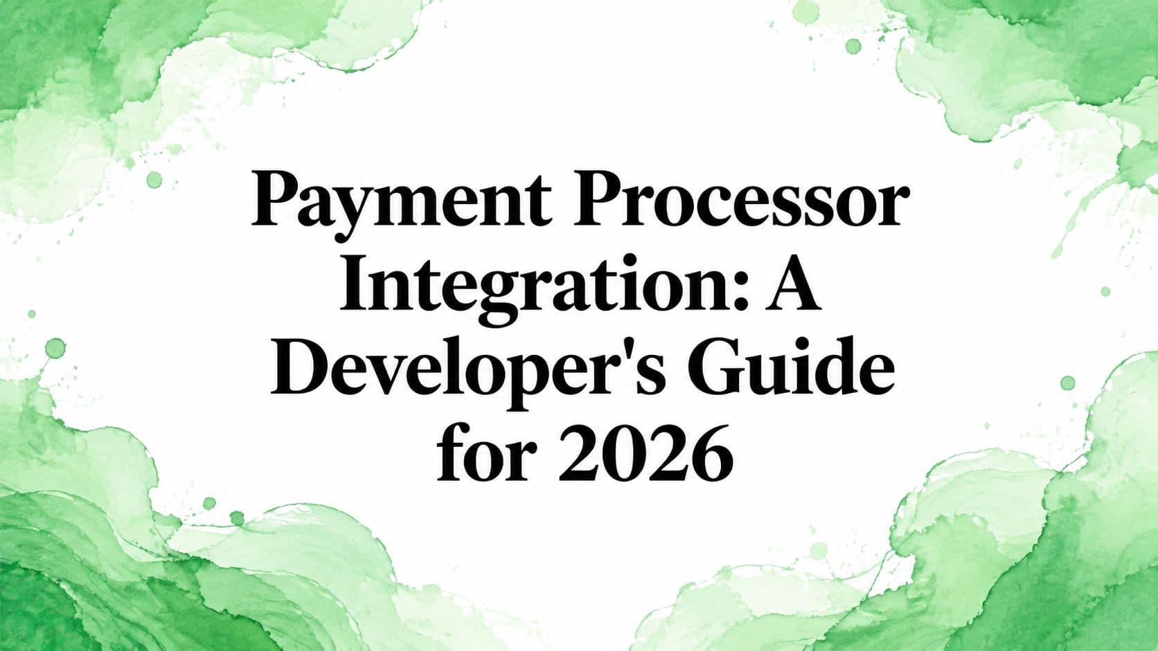 Payment Processor Integration: A Developer's Guide for 2026