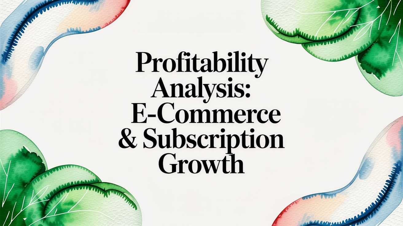 Profitability Analysis: E-commerce & Subscription Growth