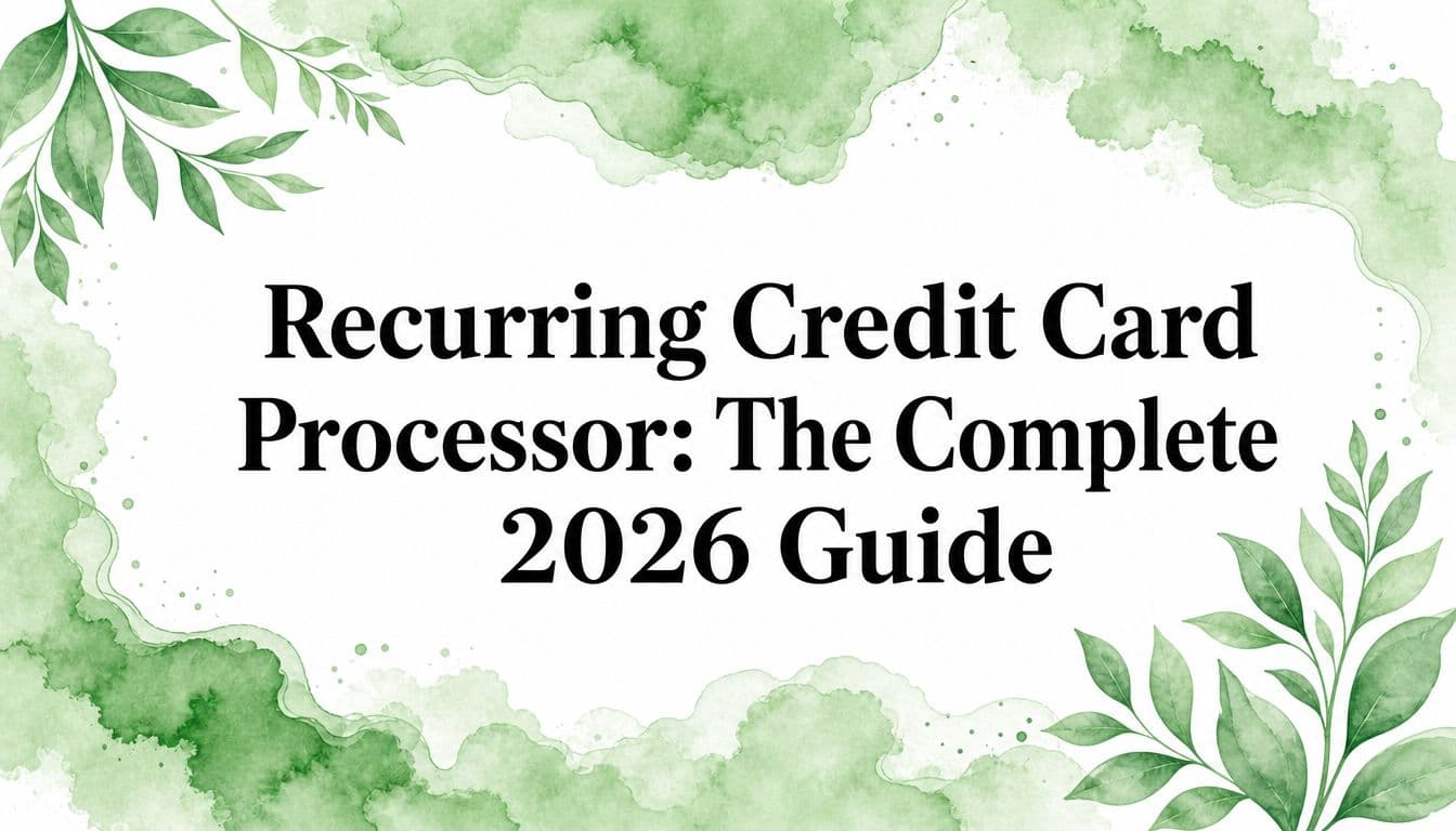 Recurring Credit Card Processor: The Complete 2026 Guide