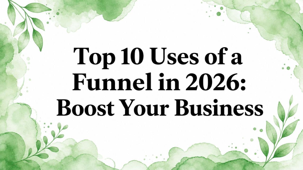 Top 10 Uses of a Funnel in 2026: Boost Your Business