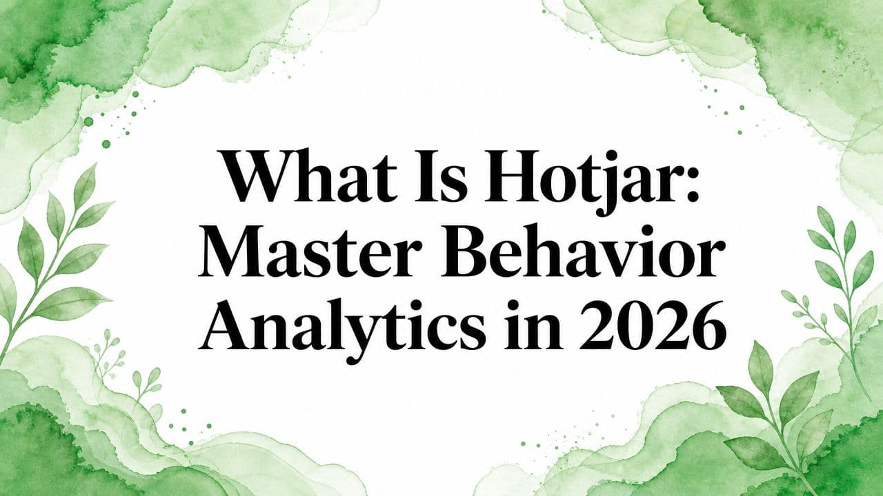 What Is Hotjar: Master Behavior Analytics in 2026