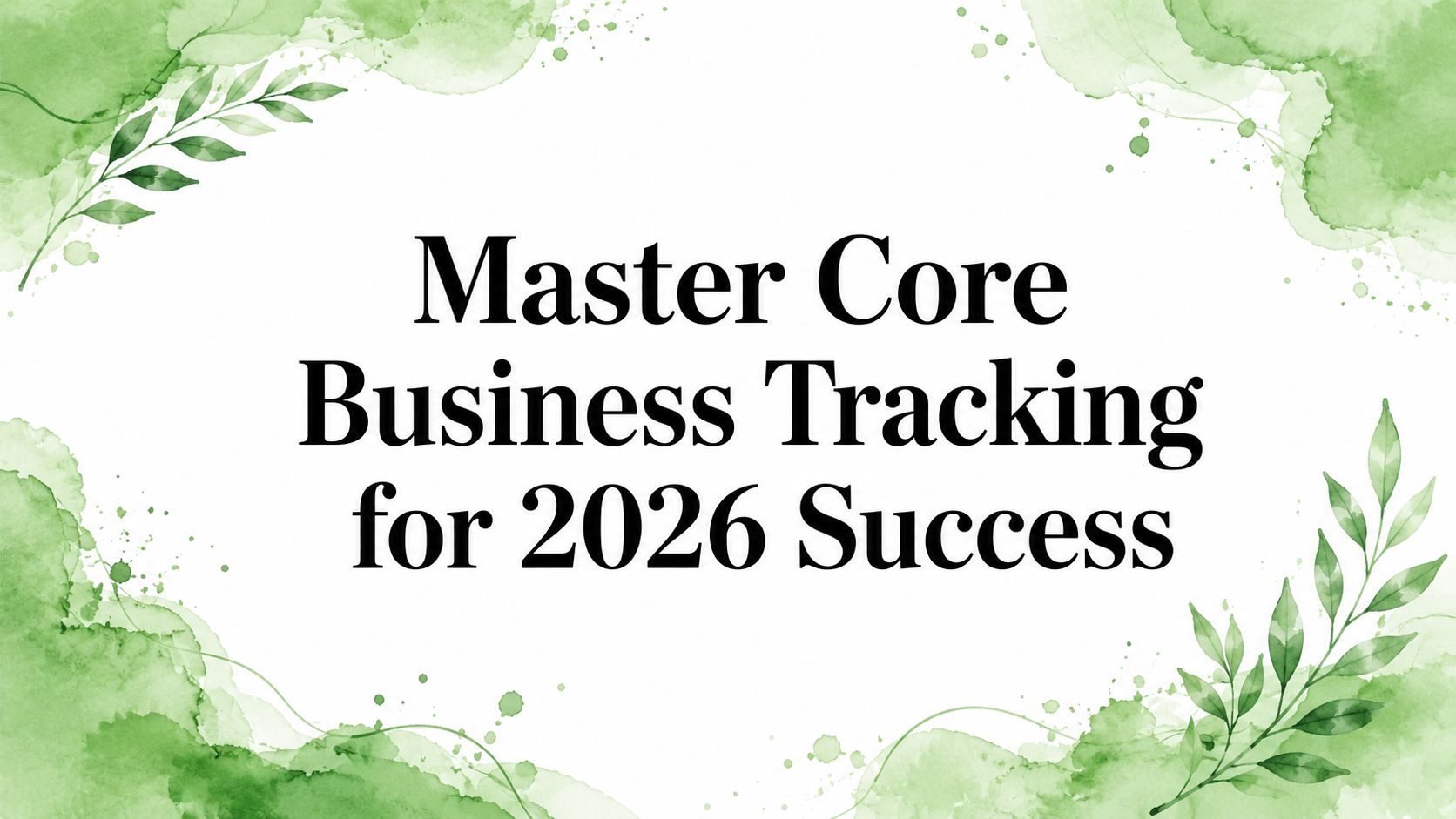 Master Core Business Tracking for 2026 Success | Tagada
