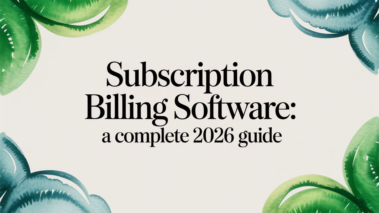 Subscribe Insurance Software Subscription Billing Software: A Complete 2026 Guide | Tagada